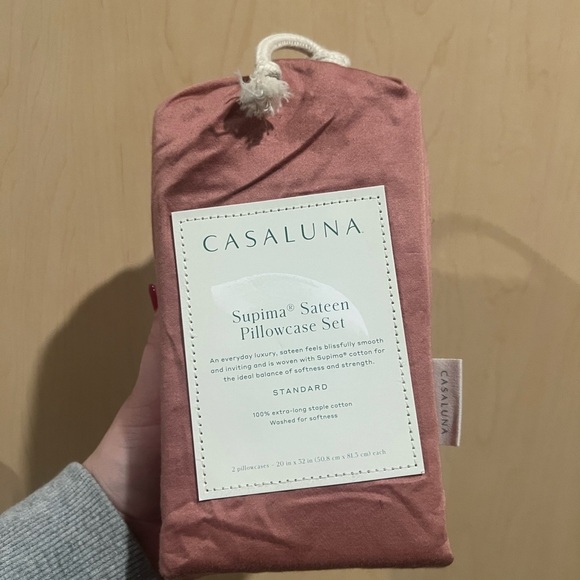 2!!! New Standard Washed
Supima Sateen Solid Pillowcase Set - Casaluna - Picture 1 of 3